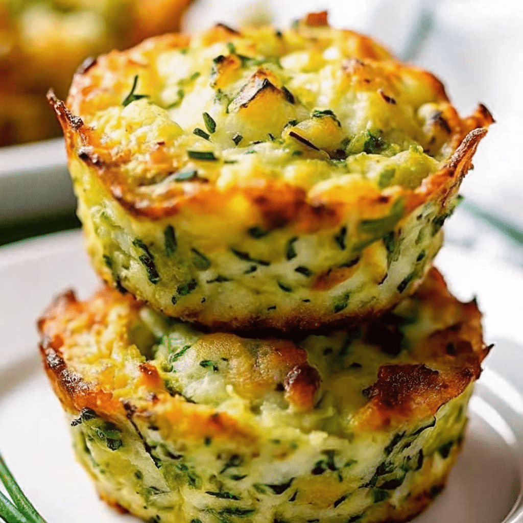 Golden brown crispy parmesan zucchini potato muffins arranged on a white cooling rack, showing their perfectly crispy tops and tender interior texture