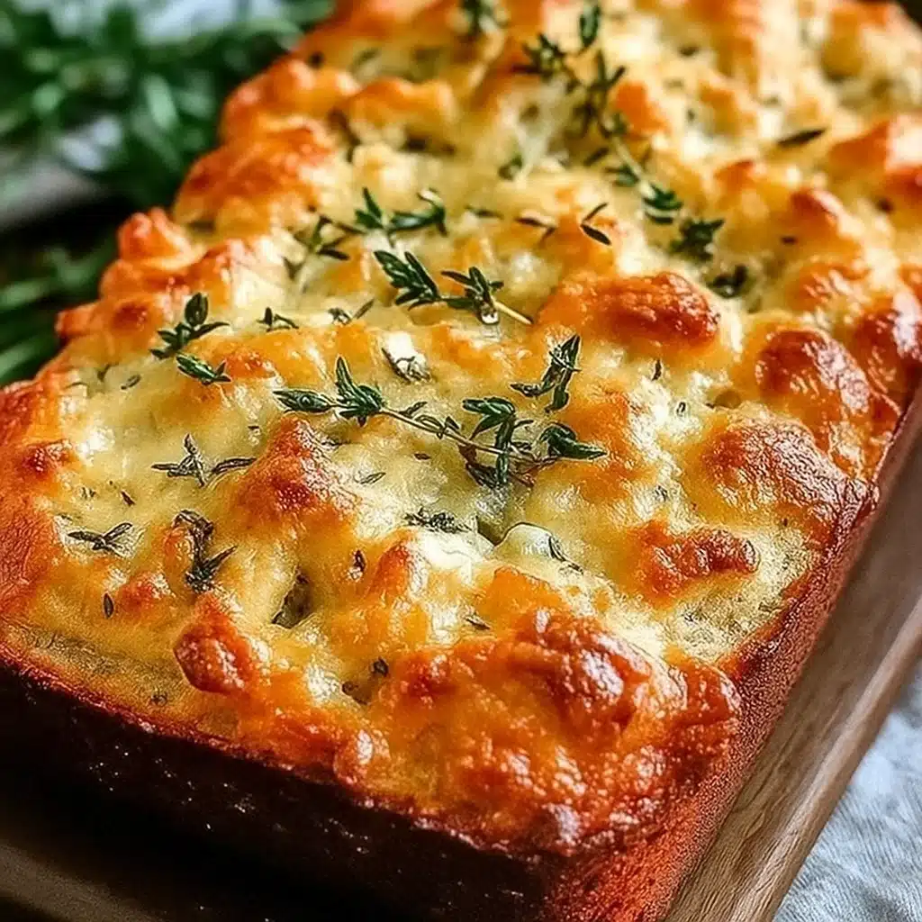 Easy homemade herb and cheese quick bread - ready in 30 minutes with simple ingredients!
